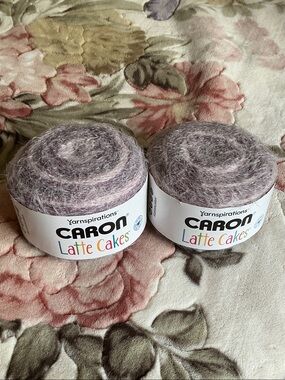 Yarnspirations Caron Latte Cakes Yarn (Lot of 2)